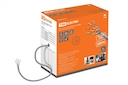 Кабель витая пара F/UTP Cat 5e 4х2х24AWG (305м)  solid, ПВХ, серый TDM